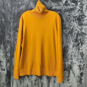 Murano Warm Orange Knitwear Long Sleeve Turtle Neck Large